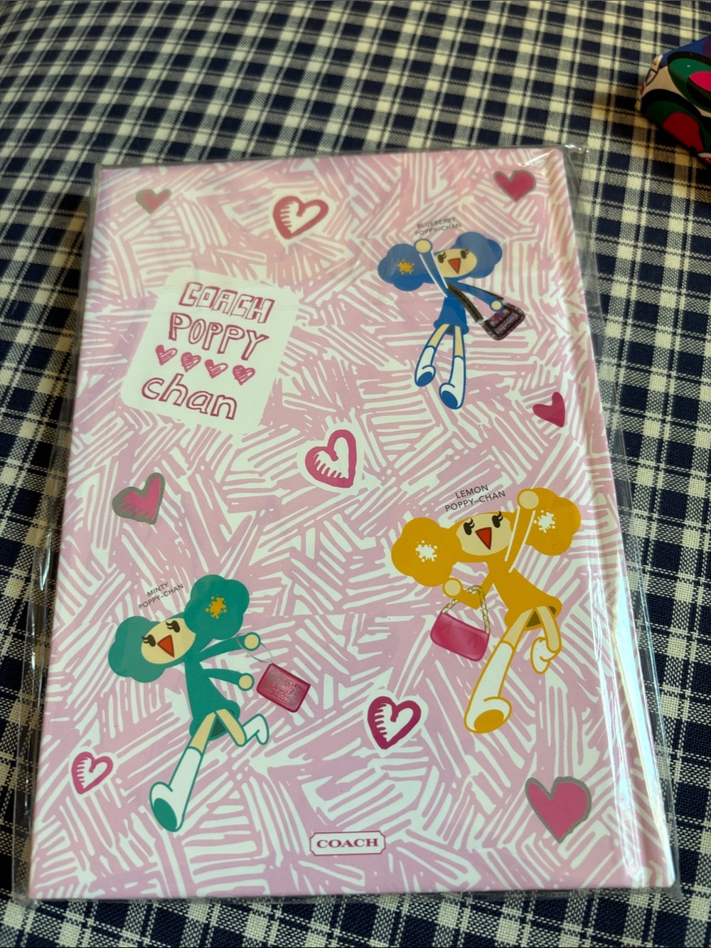 Coach Poppy Chan Pink Illustrated Notebook with poppy pencil set - Picture 2 of 8